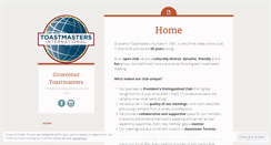 Desktop Screenshot of grosvenortoastmasters.com