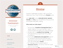 Tablet Screenshot of grosvenortoastmasters.com